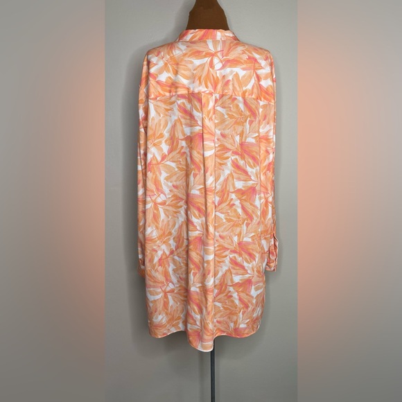 Anne Klein Long Tunic Dress Orange Size XXL - Picture 3 of 8
